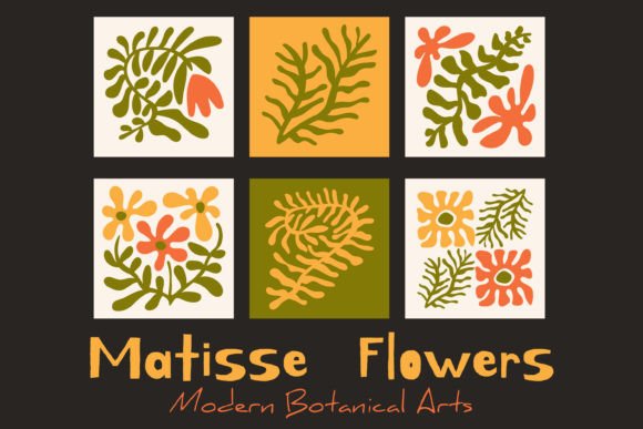 Download Matisse Flowers. Modern Botanical Art - Flower Collection