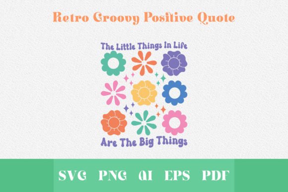 Download Retro Groovy Boho Flower Positive Png - Flower Collection