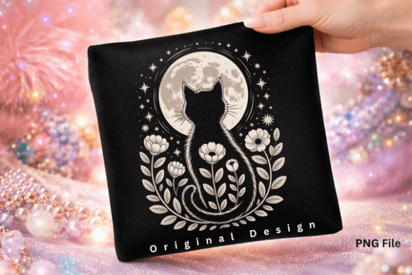 Download Moon Night Gothic Halloween Cat PNG - Premium Resources