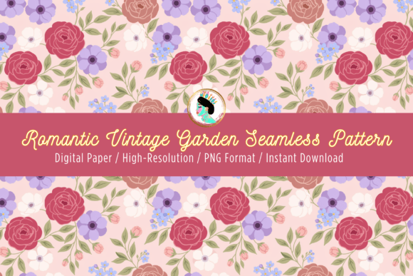 Download Pastel Romantic Flowers Seamless Pattern - Flower Collection