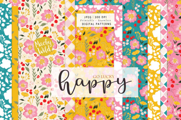 Download Happy Go Lucky Wild Flower Patterns - Flower Collection