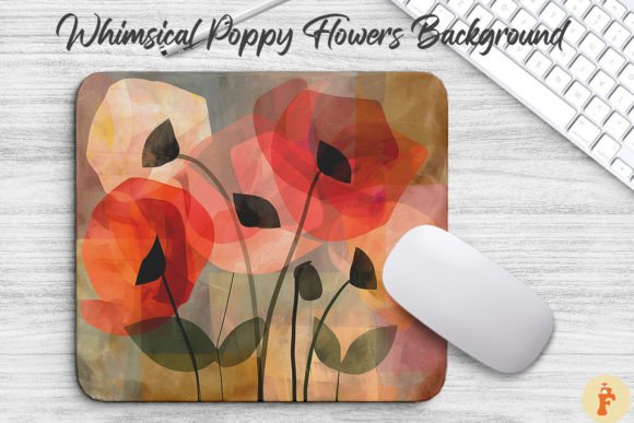 Download Whimsical Poppy Flowers Background - Flower Collection