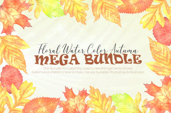 Download Autumn Flower Watercolor Bundle - Flower Collection