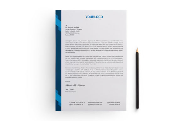 Download Corporate Print Ready Letterhead - Corporate Collection